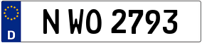 Trailer License Plate